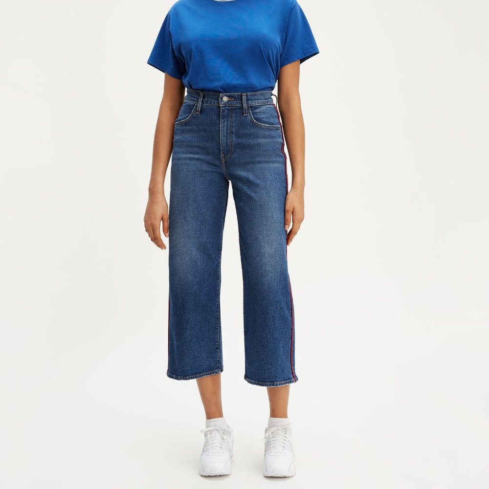 NWOT Levi's Mile High Cropped Wide Leg Jeans 25